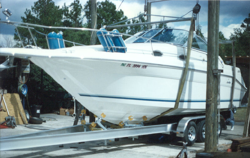 Boat Setup in Trailer